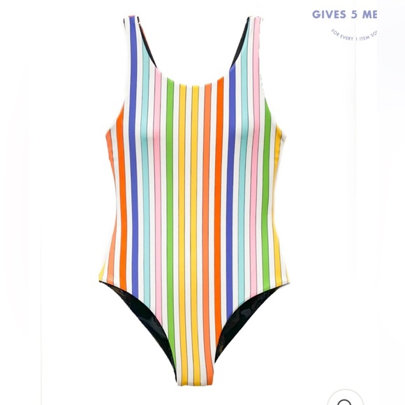 Limeapple Girl’s Rebel - Reversible Rainbow Sunglasses One Piece Swimsuit - Picture 15 of 16